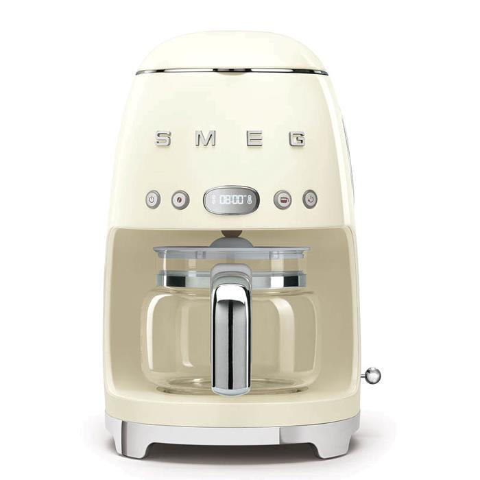 Outlet Smeg 50's Style 1,25 liter kaffemaskine DCF02CREU (Creme)