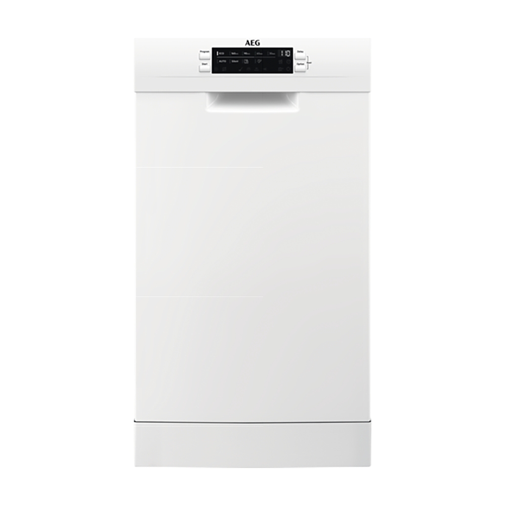 Kan ikke lide hensynsløs Forbindelse AEG FFB73507ZW hvid underbygnings-opvaskemaskine smal model 45 cm