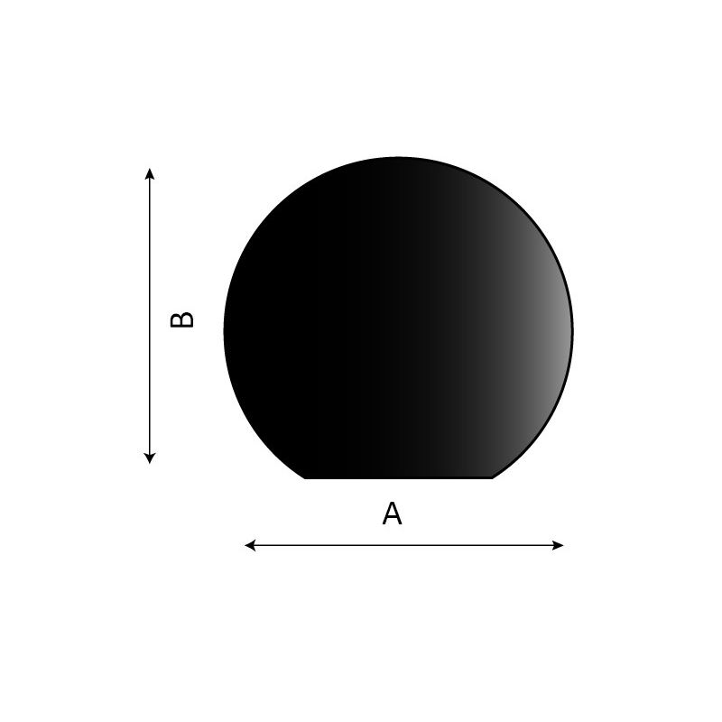 Stålgulvplade Cirkelafskåret